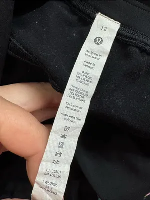 Lululemon Adapted State High-Rise Tech Fleece Jogger Black Women’s 12 thumbnail 2