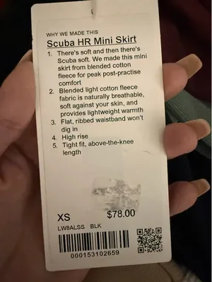 Lululemon Scuba HR Mini Skirt XS thumbnail 4