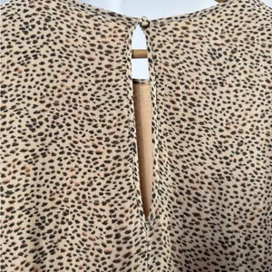 Abercrombie & Fitch Tan Long Sleeve Mini Dress in Leopard Tan‎ Black Medium thumbnail 5