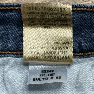 Levi's 505 Straight Leg Jeans Women's 8 Medium Blue Mid Rise Stretch Denim EUC thumbnail 5