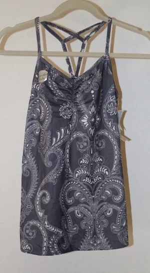 Balance collection racerback tank top paisley print thumbnail 1