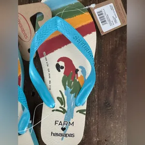 NEW! Havaianas x FARM Rio Flip Flops thumbnail 4