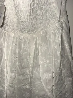 Altar'd State Paige White Strapless Eyelet Mini Dress thumbnail 9