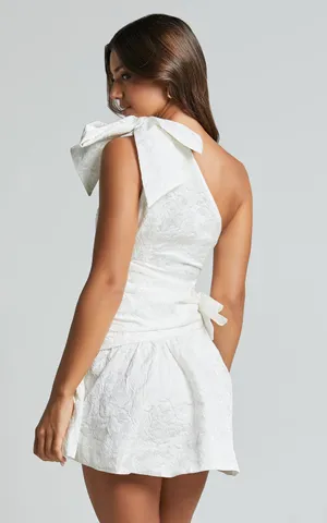 New Showpo Mathilda Mini Dress Cut Out Side Wrap Dress Size 8 MSRP $109 thumbnail 5