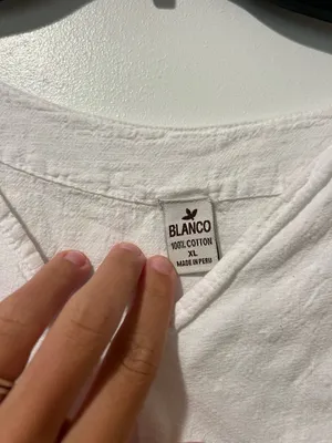 White Cropped Blouse Size XL thumbnail 2