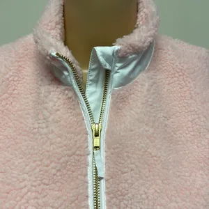 Crown & Ivy Pink Fleece Vest thumbnail 2