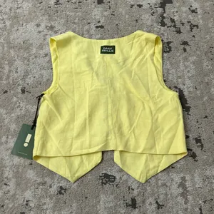 Daily Drills Linen Tie Vest Size M/L NWT - Lemonade thumbnail 3