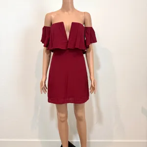 new Lovers + Friends small Primrose off shoulder v neck mini dress D1 3489 thumbnail 9