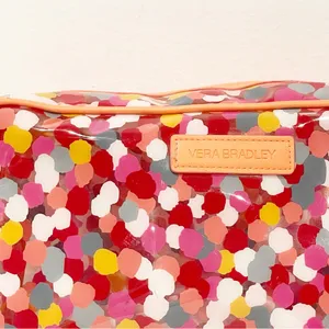 Vera Bradley‎ Bright Confetti Transparent Travel Pouch Makeup Bag thumbnail 2
