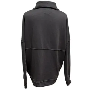 WILO The Label Size L Bella 1/2 Zip Sweatshirt Charcoal Grey Gray Minimalist thumbnail 3