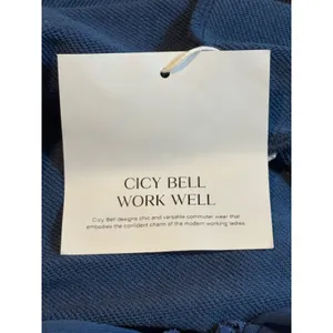 Cicy Bell‎ Hooded Romper Women XL Blue Zip Up Athleisure Short NWT Jumpsuit thumbnail 10