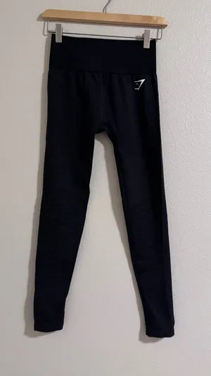Gymshark Black Seamless High-Waist Leggings thumbnail 1