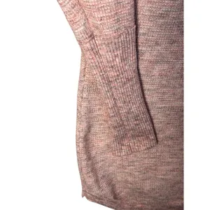 Free People Women Henley XS Pink Space Dye Thermal Long Sleeve Waffle Cozy Boho thumbnail 2