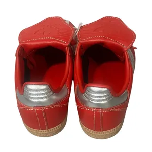 adidas Samba LT Sneakers‎ Women 7 Red Silver Gum Fold Over Tongue JS3938 thumbnail 5