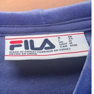 FILA Womens Velour Half Zip Hoodie Size M Blue Velvet Logo Y2K Athleisure‎ thumbnail 6