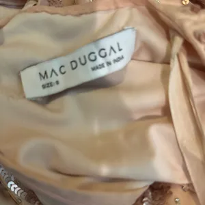 MAC DUGGAL 5222 Sequin Faux Wrap Split Long Sleeve Gown Size 8 New w/ Tag $598 thumbnail 14