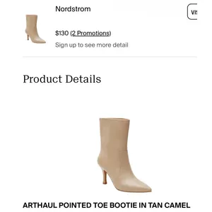 NIB! Lisa Vicky Arthaul Pointed Toe Leather Heeled Bootie - Size 8.5 thumbnail 11