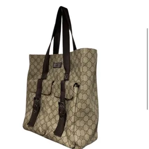 Gucci Supreme GG shopper tote authentic Leather & canvas Very good condition thumbnail 3