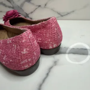 Aerosoles Wmns Pink White Tweed Flower Ballet Flats Sz 8 Comfort Sophisticated thumbnail 5