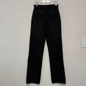 Reformation Wilder High Rise Wide Leg Jeans in Black Size 25 thumbnail 4