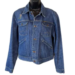 Wrangler Owl Embroidered Jean Trucker Jacket Vintage 70’s thumbnail 3