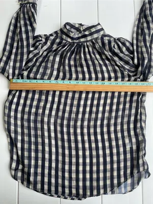 H&M Sheer High Neck Blouse, Size S thumbnail 8