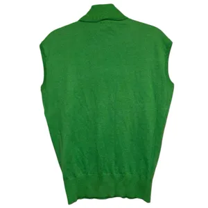 Ann Taylor Green Sleeveless Turtleneck Sweater Wool Blend Shell‎ S thumbnail 2