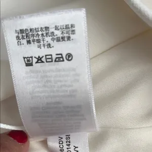 DKNY Cream Asymmetrical Midi Skirt thumbnail 8
