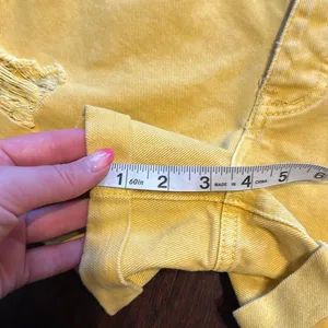 We The Free Free People Yellow Shorts 27 CRVY thumbnail 4