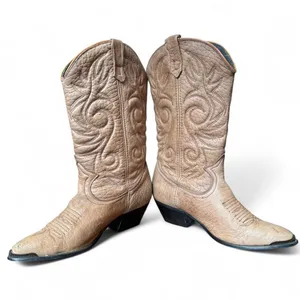 Vintage Acme Women’s Size 6M Light Brown Leather Western Cowboy Boots USA thumbnail 7