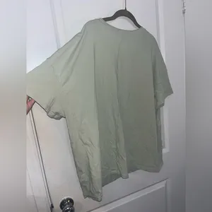 Layered Fabric Star Patchwork MintGreen Oversized T Shirt Y2K Indie Americana XL thumbnail 3