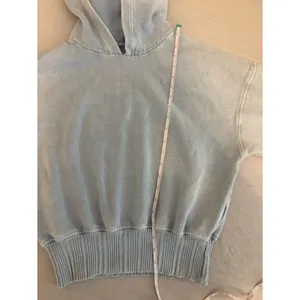 Aerie Blue Cropped Hoodie XS Soft Fleece Pullover Sweatshirt thumbnail 9