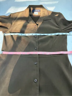 Vintage J.G. Hook Brown Maxi Dress Whipstitch Collar Western Equestrian Size 4 thumbnail 5