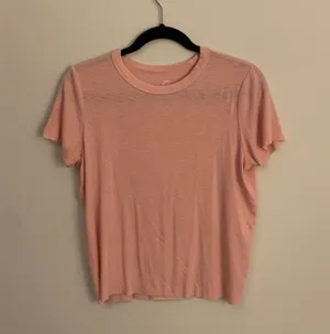 aerie distressed ribbed tee thumbnail 1