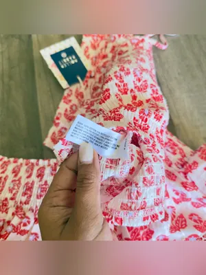 Roller Rabbit x Target Women's Floral Smocked Peplum Tank Top and skirt thumbnail 7