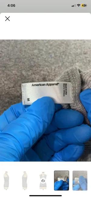 Gray American Apparel Tank  thumbnail 3