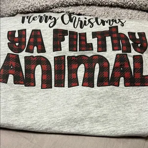 Bella Canvas Gray Christmas Tee thumbnail 5