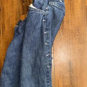 Vintage Tommy Hilfiger Bootcut Jeans Size 8 Dark Blue Y2K thumbnail 13