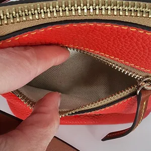 Dooney & Bourke Red Pebbled Leather Mini Crossbody Bag thumbnail 11