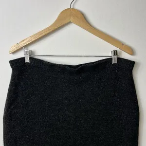 Lauren Ralph Lauren Petite Womens Lambswool Charcoal‎ Pencil Knit Skirt Large thumbnail 3