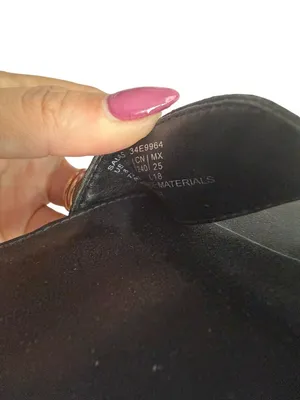 CALVIN KLEIN Salas Black White Logo Sandals Heels Size 8 thumbnail 4