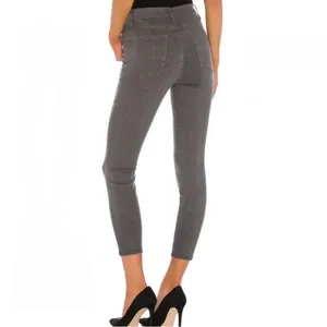 FRAME Denim Ali High RIse Cigarette Skinny Jeans in Washed Gray Plaid Size 25 thumbnail 3