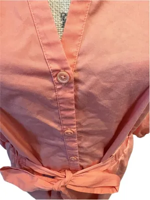 Croft & Barrow Orange Midi Dress Size XL thumbnail 4