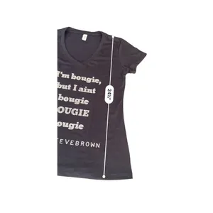 I am bougie, but I ain't bougie, Bougie rhinestones tee size Medium thumbnail 2