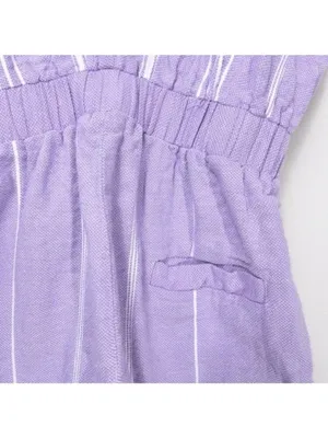Paradised Merri Wrap Effect Stripe Jumpsuit XS Purple Beach Coverup Cotton thumbnail 13