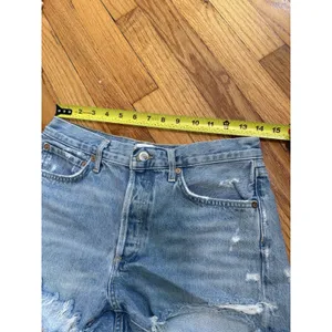 Agolde Parker Vintage Cut Off Jean Short In Swapmeet Size 27 thumbnail 9