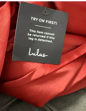 NWT Lulus Red Rust Satin Wrap Maxi Dress - Size M 💃 thumbnail 17