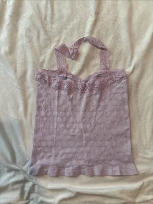 NWOT Intimately Free People Eyelet Seamless Halter Top thumbnail 4