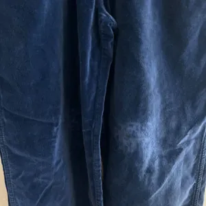 American Vintage XHILARATION Vintage Y2K Velour Navy Blue Relaxed Leg Jumpsuit Womens Medium thumbnail 8