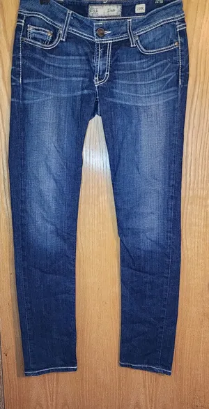 BKE Women's Skinny Jeans - Dark Blue Wash thumbnail 1